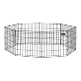 Midwest Black E-Coat Exercise Pen, 24 Inches by 24 Inches