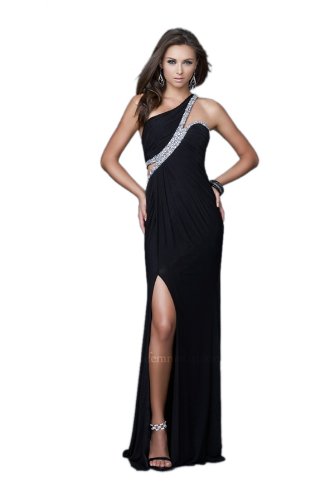La Femme 16379, One Shoulder Long Gown