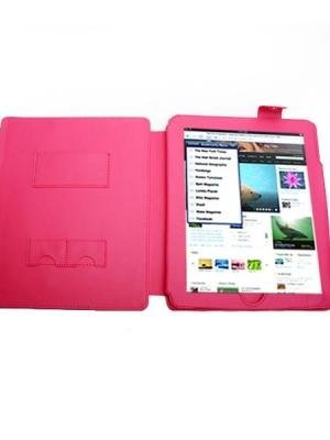 Kickstand Leather iPad Case - Pink