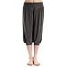 DJT Womens Soft Elastic Waistband Fitness Yoga Herem Cropped Pants