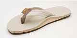 Rainbow Sandals Men Premium Leather Single Layer, Sand, Small (7.5-8.5)