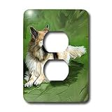 Dogs German Shepherd - German Shepherd - Light Switch Covers - 2 plug outlet cover
