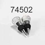 Search : Creative Home Fossil Marble Set of 2 Wine Bottle Stopper(Flat top/ Tapered Bottom)