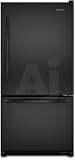 KBRS22KTBL KitchenAid Architect  II 21.9 Cu. Ft. 32 5/8 in. Width Standard-Depth Refrigerator - Black