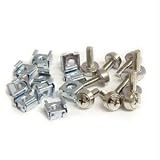 Startech.Com M5 Mounting Screws And Cage Nuts For Server Rack Cabinet - Rack Screws And Nuts (Pack Of 50 )