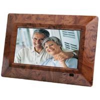 Impecca DFM-920 9 3-in-1 Digital Photo Frame with 16:9 Aspect Ratio, Built in Speakers, Wood