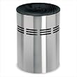 Slice Black Laundry Bin (stainless steel) (24.49H x 15.8W x 15.8D)