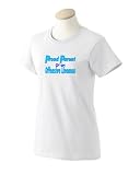 Proud Parent of a Offensive Lineman Ladies T-Shirt Pink Large