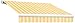 Awntech 8-Feet Key West Full-Cassette Manual Retractable Awning, 84-Inch Projection, Almond Multi