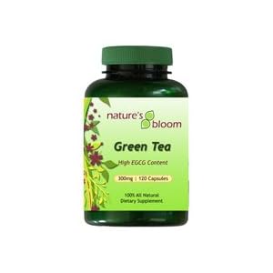 Click here to buy Nature's Bloom Green Tea Capsules 300mg (60 count) by Nature's Bloom.