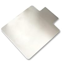 Lorell 69157 Low Pile 48 x 36 x 0.38 Rectangular Vinyl Chair Mat - Clear
