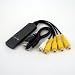 PC Hardware : EasyCap 4 Channel USB 2.0 DVR Video Audio CCTV Capture Adapter