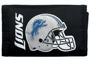 Detroit Lions Nylon Trifold Wallet