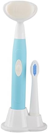 KM-3106 2 in 1 Waterproof Rotary Electric Toothbrush Facial Cleansing Brush Cleaning Brush