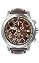 GUESS Brown Leather Strap Watch