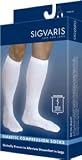 Sigvaris Diabetic Compression sock for Men 18-25mmHg,pair (XLM, White)