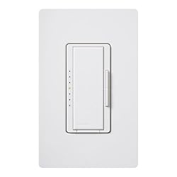 Lutron MAW600H-WH Electronics Maestro Duo Dimmer, White single pole switch