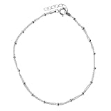 Sterling Silver Ball and Chain Anklet