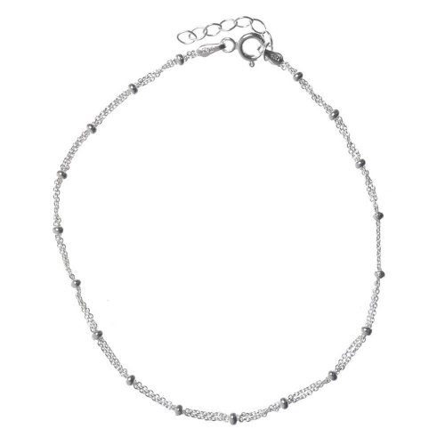 Sterling Silver Ball and Chain Anklet
