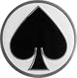 Mens Spade Circular Metal Lucky Collection Belt Buckle