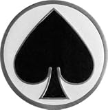 Mens Spade Circular Metal Lucky Collection Belt Buckle
