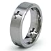 7mm Titanium Ring with Cut Out Crosses (Sizes 8-12)