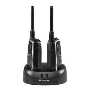 Audiovox GMRS2572CH 25-Mile 2-Way Radio Twin Pack with Dual Desktop Rapid Charger by 