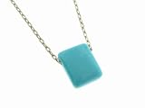 Sleeping Beauty Turquoise Chicklet Necklace by Ten Thousand Things