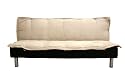 Baxton Studio Fabiana Tan Futon-Style Convertible Sofa with an Asian Flair
