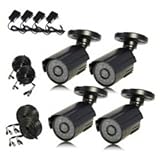 New Zmodo Surveillance PKC-4011S 1/3inch CCD Weatherproof Security Kit Reta ....