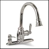 IMAGE OF Chrome Kitchen Faucet - Pull Down Sprayer & Soap Pump