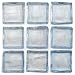 Hakatai Ashland Clear Ice 1 x 1 Glass Mosaic Tile