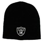Oakland Raiders NFL Black Knit Beanie Hat