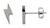 Small Surgical Steel Lightning Bolt Stud Earrings