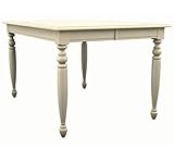 Color Cuisine Butterfly Leaf Gathering Table w/ 36 Farmhouse Legs Buttermil ....