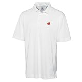 NCAA Men's Wisconsin Badgers White Drytec Genre Polo