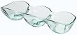 Luigi Bormioli Green 3-Section 16-Inch Divided Tray