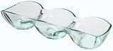 Luigi Bormioli Green 3-Section 16-Inch Divided Tray