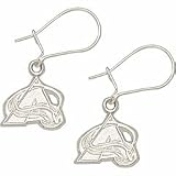 Logoart Colorado Avalanche Sterling Silver Dangle Earrings