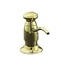KOHLER K-1894-C-AF Soap or Lotion Dispenser with Traditional Design (Clam Shell Packed), Vibrant French Gold Image