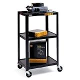 Bretford 42-E4 42-Inch Cart with Electrical Unit (Black)