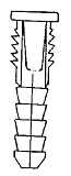 Hillman #370326 100PK Yellow Plastic Anchor