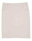 COTTON LYCRA FINE TWILL PENCIL SKIRT