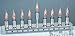 Electric Chanuka Menorah Flickering Bulbs 9 Pack