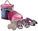 Small Miracles Girl's Glamour Pink Satin Shoe Tote Set