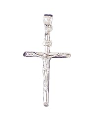 CleverEves 14K White Gold Cross Pendant 5.2 - Gram(s)
