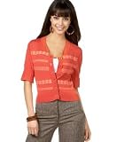 XOXO - XOXO Eyelet-Trim Cardigan