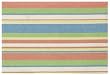 Durable Hand Woven 100% Cotton Striped Placemat with Fused Backing 12x18 Inches Set of 6