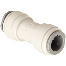 Celcon Push-to-Connect Tube Fitting, Acetal Copolymer, Straight Coupler, Tube OD