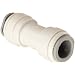 Celcon Push-to-Connect Tube Fitting, Acetal Copolymer, Straight Coupler, Tube OD
